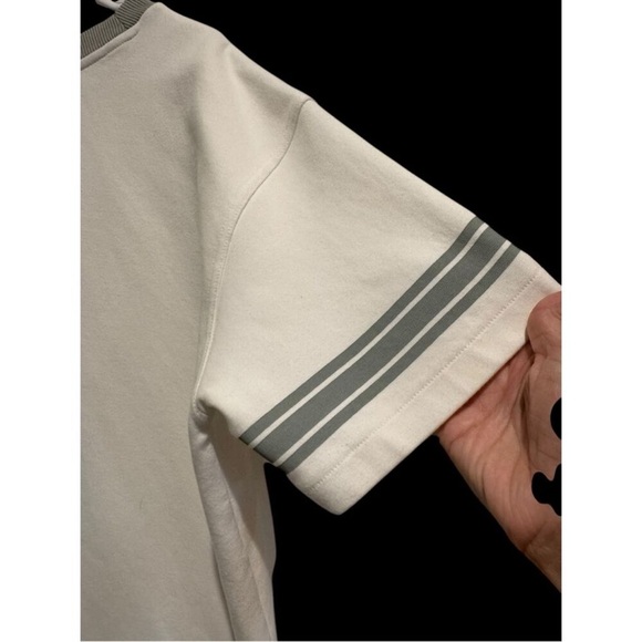 Anthropologie Daily Practice Sweatshirt Mini Dress White and Gray Size Small - Picture 6 of 9